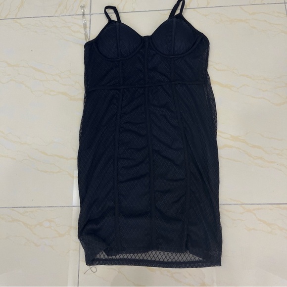 Bozzolo Junior Black Mesh Dress L - Picture 10 of 10
